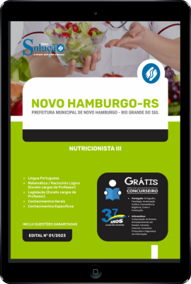 Apostila Prefeitura de Novo Hamburgo - RS em PDF - Nutricionista III - Imagem 1