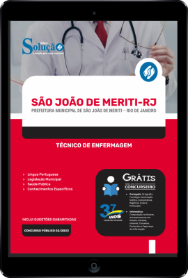 Apostila Prefeitura de São João de Meriti - RJ em PDF - Técnico de Enfermagem - Imagem 1