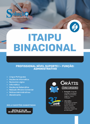 Apostila Itaipu Binacional - Profissional Nível Suporte I - Função: Administrativo - Imagem 3