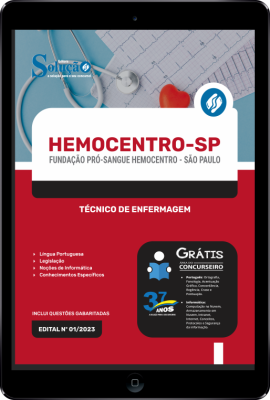 Apostila HEMOCENTRO-SP em PDF - Técnico de Enfermagem - Imagem 1