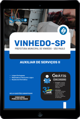 Apostila Prefeitura de Vinhedo - SP em PDF - Auxiliar de Serviços II - Imagem 1