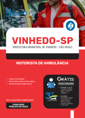 Apostila Prefeitura de Vinhedo - SP - Motorista de Ambulância - Imagem 3