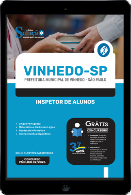 Apostila Prefeitura de Vinhedo - SP em PDF - Inspetor de Alunos - Imagem 1