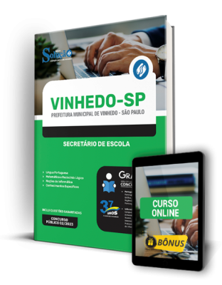 Apostila Prefeitura de Vinhedo - SP - Secretário de Escola - Imagem 1