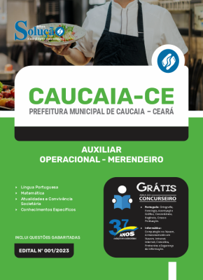 Apostila Prefeitura de Caucaia - CE - Auxiliar Operacional - Merendeiro - Imagem 3