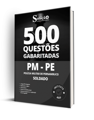 Caderno de Questões PM-PE - Soldado - 500 Questões Gabaritadas - Imagem 1