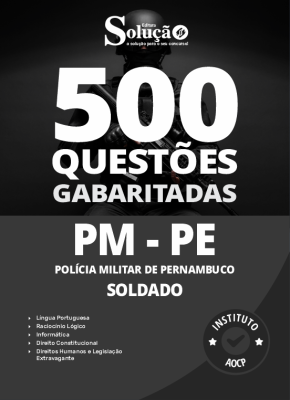 Caderno de Questões PM-PE - Soldado - 500 Questões Gabaritadas - Imagem 2