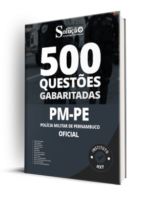 Caderno de Questões PM-PE - Oficial - 500 Questões Gabaritadas - Imagem 1