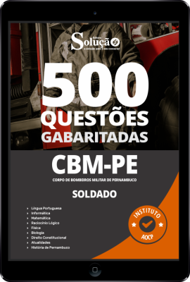 Caderno de Questões CBM-PE  - Soldado em PDF - 500 Questões Gabaritadas - Imagem 1