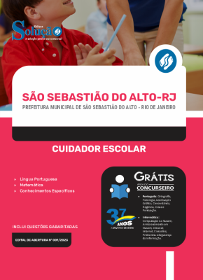 Apostila Prefeitura de São Sebastião do Alto - RJ - Cuidador Escolar - Imagem 3