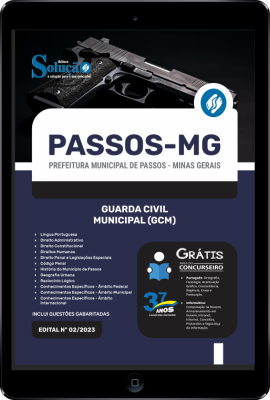 Apostila Prefeitura de Passos - MG em PDF - Guarda Civil Municipal (GCM) - Imagem 1