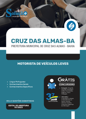 Apostila Prefeitura de Cruz das Almas - BA - Motorista de Veículos Leves - Imagem 3