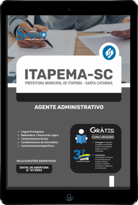 Apostila Prefeitura de Itapema - SC em PDF - Agente Administrativo - Imagem 1