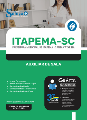 Apostila Prefeitura de Itapema - SC - Auxiliar de Sala - Imagem 3