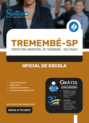 Apostila Prefeitura de Tremembé - SP - Oficial de Escola - Imagem 3