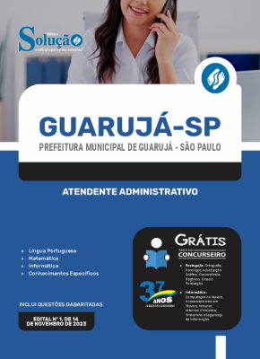 Apostila Prefeitura de Guarujá - SP - Atendente Administrativo - Imagem 3