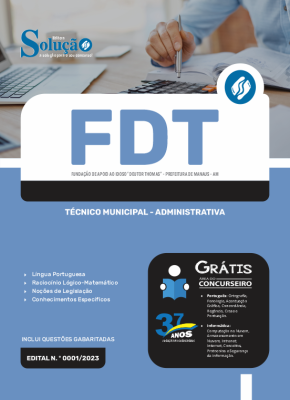 Apostila Prefeitura de Manaus - AM (FDT) - Técnico Municipal - Administrativa - Imagem 3