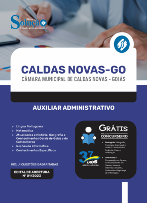 Apostila Câmara de Caldas Novas - GO - Auxiliar Administrativo - Imagem 3