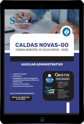 Apostila Câmara de Caldas Novas - GO em PDF - Auxiliar Administrativo - Imagem 1