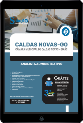 Apostila Câmara de Caldas Novas - GO em PDF - Analista Administrativo - Imagem 1