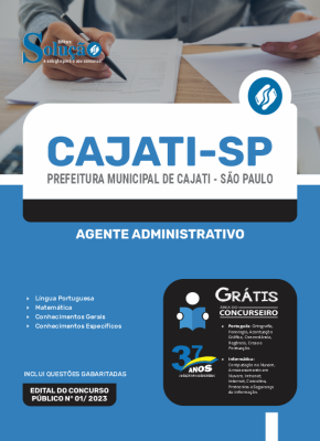 Apostila Prefeitura de Cajati - SP - Agente Administrativo - Imagem 3