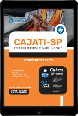 Apostila Prefeitura de Cajati - SP em PDF - Agente de Trânsito - Imagem 1