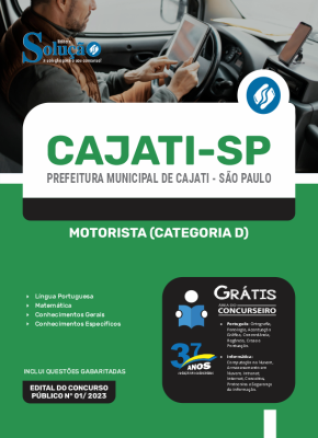 Apostila Prefeitura de Cajati - SP - Motorista (Categoria D) - Imagem 3