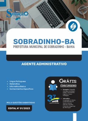 Apostila Prefeitura de Sobradinho - BA - Agente Administrativo - Imagem 3