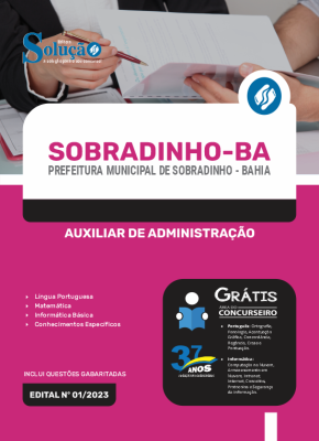 Apostila Prefeitura de Sobradinho - BA - Auxiliar de Administração - Imagem 3