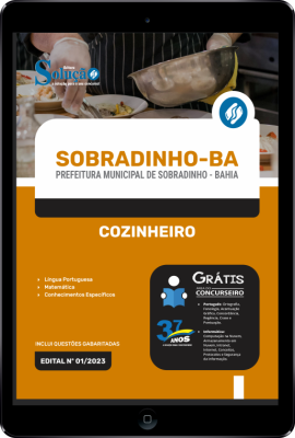 Apostila Prefeitura de Sobradinho - BA em PDF - Cozinheiro - Imagem 1