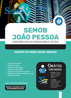 Apostila SEMOB João Pessoa - Agente de Mobilidade Urbana - Imagem 3