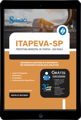 Apostila Prefeitura de Itapeva - SP em PDF - Motorista D, Transporte Escolar e Coletivo - Imagem 1