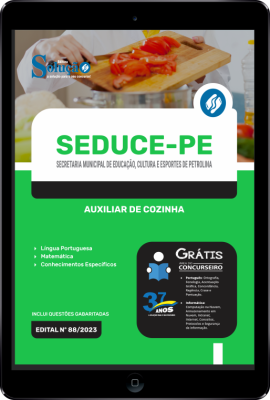 Apostila SEDUCE-PE em PDF - Auxiliar de Cozinha - Imagem 1