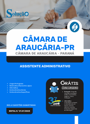 Apostila Câmara de Araucária - PR - Assistente Administrativo - Imagem 3