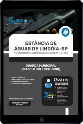 Apostila Prefeitura de Águas de Lindóia - SP em PDF - Guarda Municipal (Masculino e Feminino) - Imagem 1