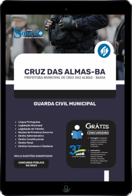 Apostila Prefeitura de Cruz das Almas - BA em PDF - Guarda Civil Municipal - Imagem 1