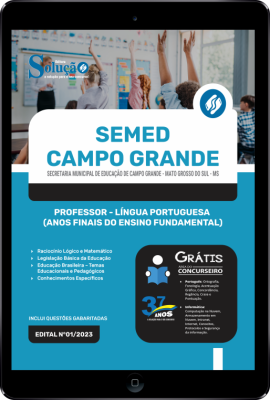 Apostila SEMED Campo Grande - MS em PDF - Professor - Língua Portuguesa (Anos Finais do Ensino Fundamental) - Imagem 1