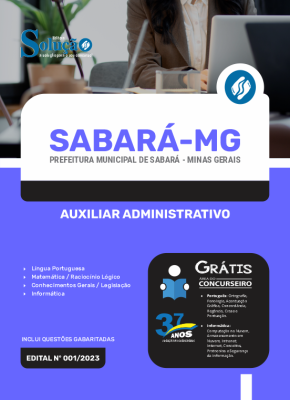 Apostila Prefeitura de Sabará - MG - Auxiliar Administrativo - Imagem 3