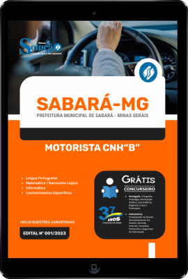 Apostila Prefeitura de Sabará - MG em PDF - Motorista (CNH B) - Imagem 1