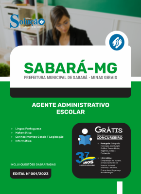 Apostila Prefeitura de Sabará - MG - Agente Administrativo Escolar - Imagem 3