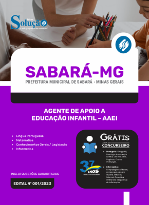 Apostila Prefeitura de Sabará - MG - Agente de Apoio a Educação Infantil - AAEI - Imagem 3