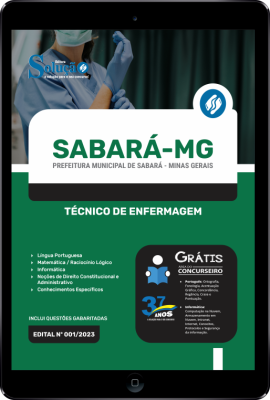 Apostila Prefeitura de Sabará - MG em PDF - Técnico de Enfermagem - Imagem 1