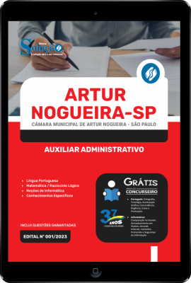 Apostila Câmara de Artur Nogueira - SP em PDF - Auxiliar Administrativo - Imagem 1