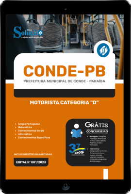 Apostila Prefeitura de Conde - PB em PDF - Motorista Categoria D - Imagem 1