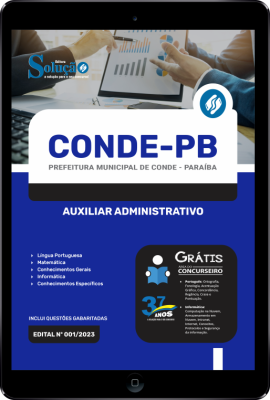 Apostila Prefeitura de Conde - PB em PDF - Auxiliar Administrativo - Imagem 1