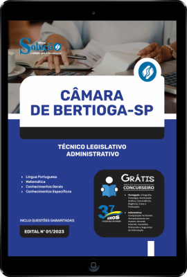 Apostila Câmara de Bertioga - SP em PDF - Técnico Legislativo Administrativo - Imagem 1