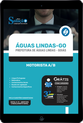 Apostila Prefeitura de Águas Lindas - GO em PDF - Motorista A/B - Imagem 1