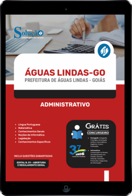 Apostila Prefeitura de Águas Lindas - GO em PDF - Administrativo - Imagem 1