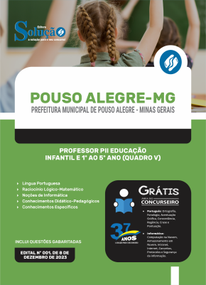 Apostila Prefeitura de Pouso Alegre - MG - Professor PII - Educação Infantil e 1º ao 5º Ano (Quadro V) - Imagem 3