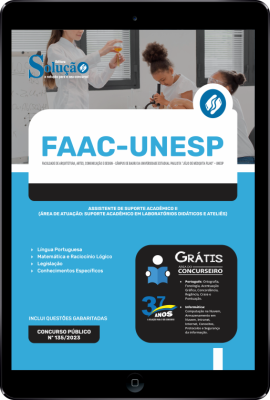 Apostila UNESP (FAAC - Câmpus Bauru) em PDF - Assistente de Suporte Acadêmico II - Imagem 1